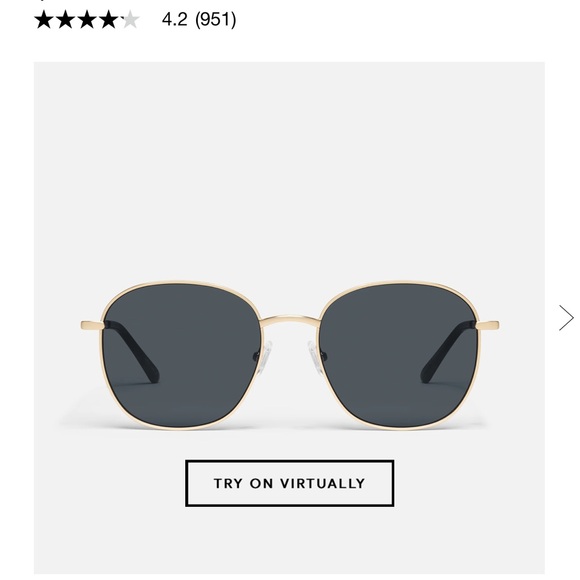Quay Gold Frame Sunglasses
